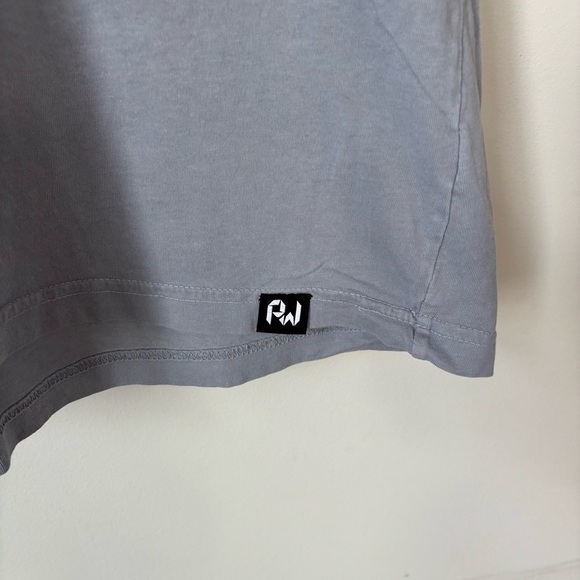 Publicwill Gray World Map Short Sleeve Shirt Size XL - Picture 2 of 8